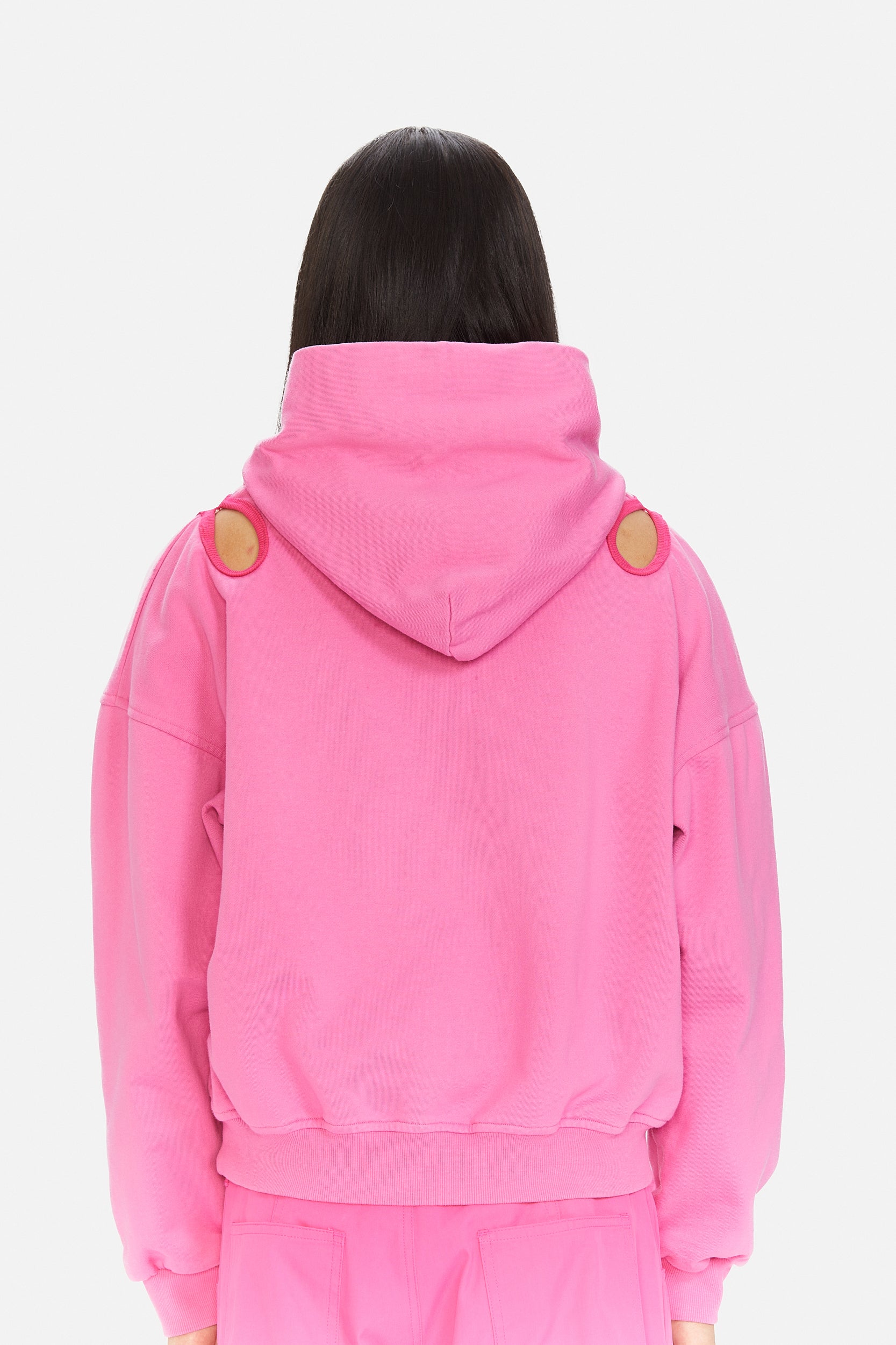 Pull Over Bow Hoodie in Pink by Marshall Columbia for Cash by Cash App Cash By Cash App