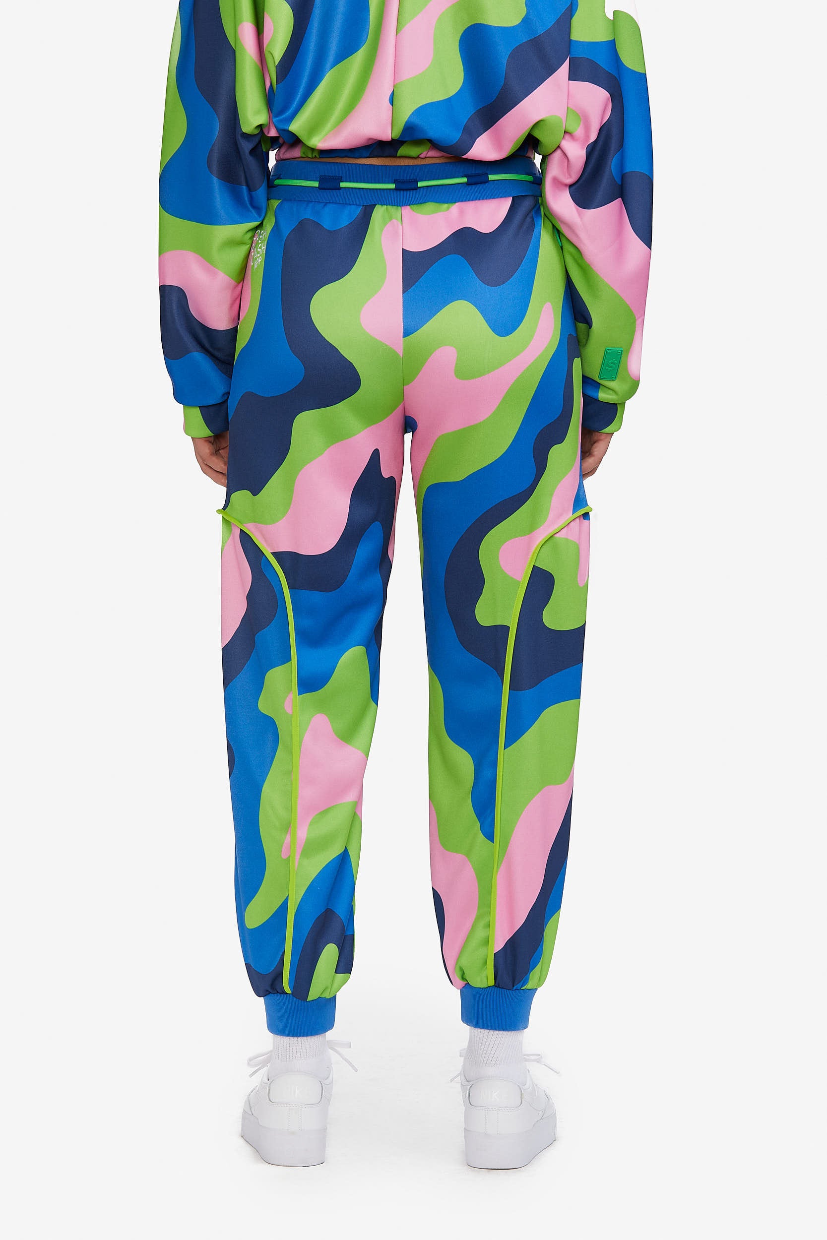 Pink and blue camo sweatpants clearance